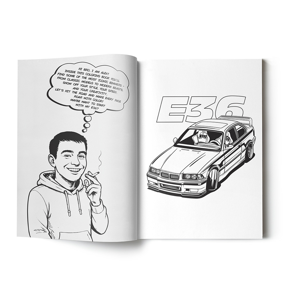 Bimmer Colouring Book - BMW
