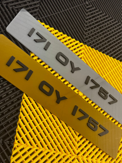 4D PRINTED METRO PLATES (Set of 2 Plates)