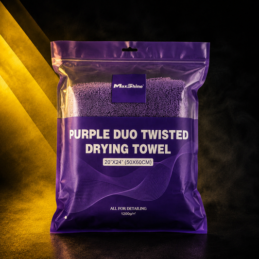 MaxShine Purple Duo Twisted Drying Towel (60x50CM 1200GSM)