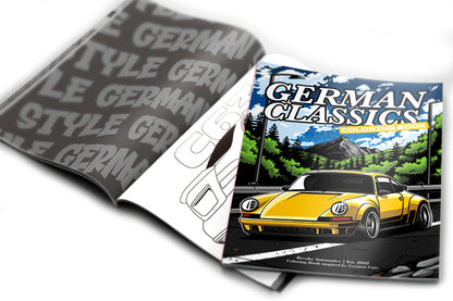 German Classics Colouring Book - German Cars