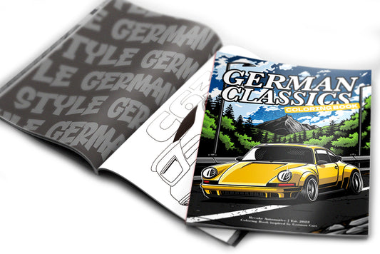German Classics Colouring Book - German Cars