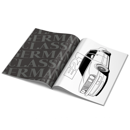 German Classics Colouring Book - German Cars