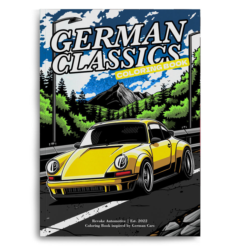 German Classics Colouring Book - German Cars