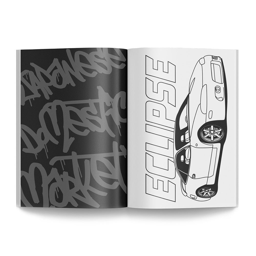 Japanese Legends Colouring Book - Japanese Cars